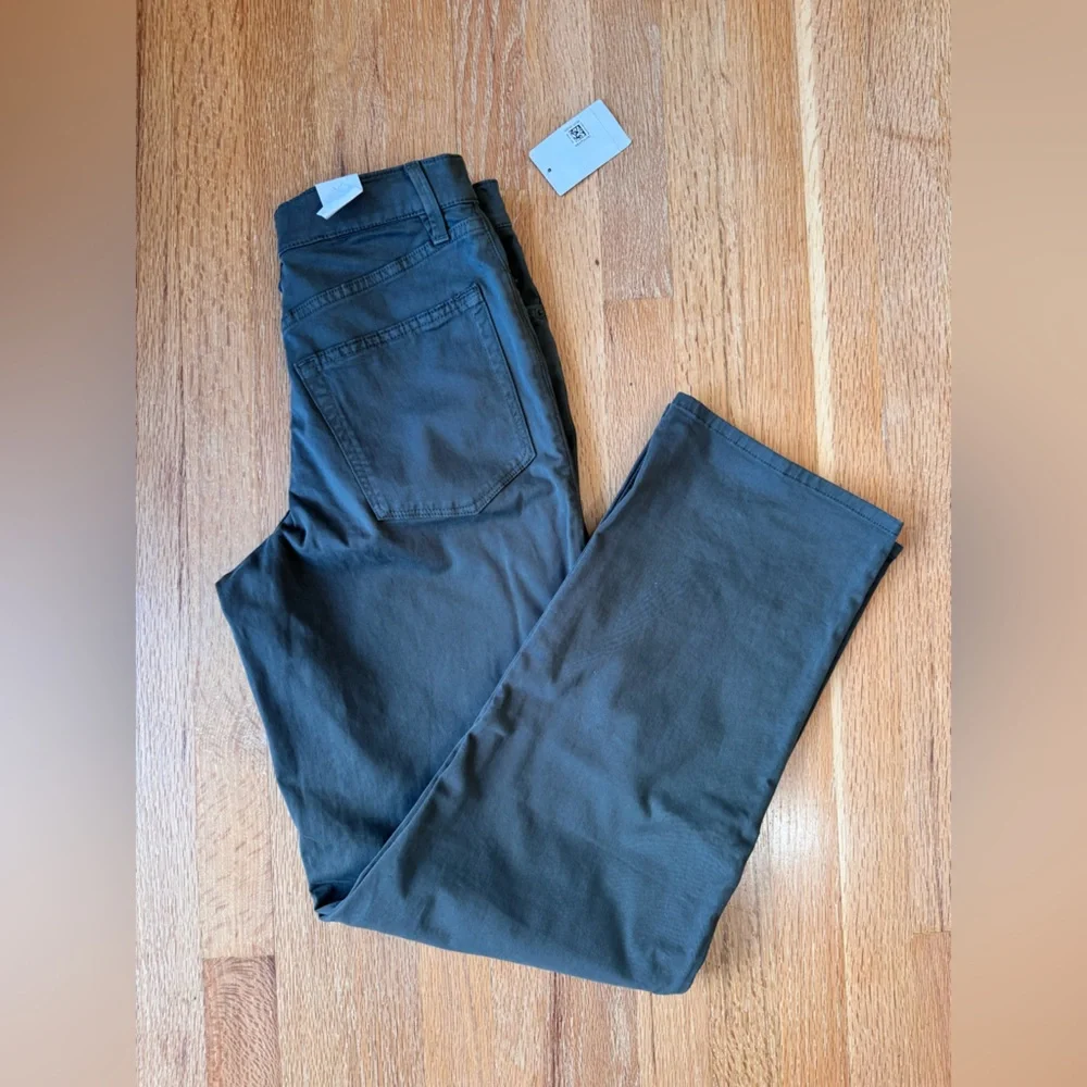 Good American High Rise Barrel Jeans Ft01 Green NWT Size 25 - Picture 5 of 16